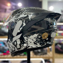 CAPACETE KYT, STRIKER, 2V NEUTRON BLACK WHITE