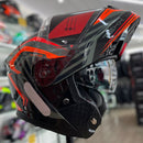 Capacete Texx KRATOS NOMADE PRETO LARANJA CINZA