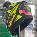 Capacete NORISK RAZOR SPEEDMAX MATTE BLACK YLW/PINK