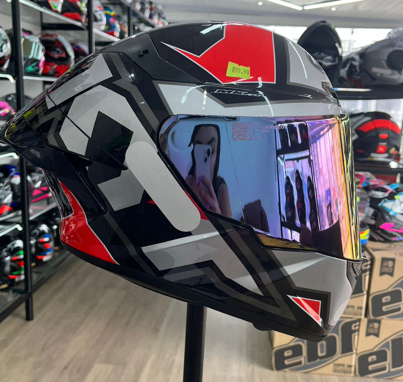 CAPACETE KYT TT COURSE ELECTRON + VISEIRA COLORIDA + AEROFÓLIO.
