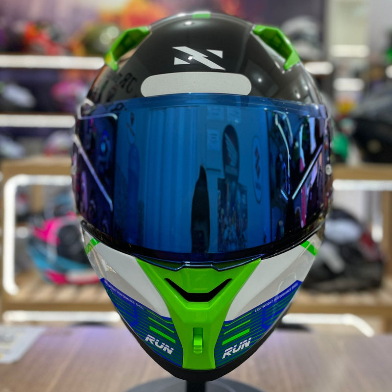 CAPACETE NORISK, FLOW, RUN BLK/WHT