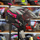 Capacete FW3 X OPEN UP RAPID PRETO COM ROSA