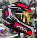 CAPACETE ASX DRAKEN SPIRIT PRETO ROSA