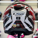 Capacete FF908 STROBE II XRON WHITE RED