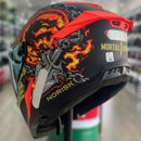 Capacete NORISK ROCK MORTAL KOMBAT SCORPION ORANGE