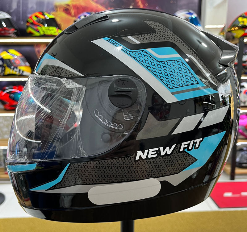 Capacete EBF New Fit Shift Azul Turquesa