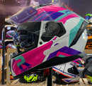 Capacete Race Tech  VOLT TRACK WHITE PINK