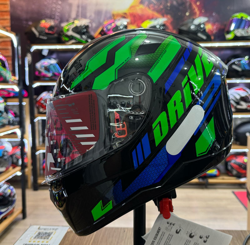 Capacete FLY Drive 2 HG Atideude pto/VD