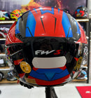 Capacete Aberto FW3 X Open Up Fox Laranja com amarelo