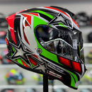 Capacete ORIGINE DINAMO STAR REV GREEN RED BLACK