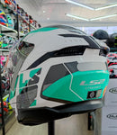 CAPACETE LS2 FF808 STREAM II ROAD WHT GREEN
