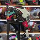 Capacete FW3 X OPEN STAR AZ TIFFANY COM ROSA