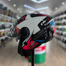 Capacete FW3 X OPEN STAR AZUL E ROSA