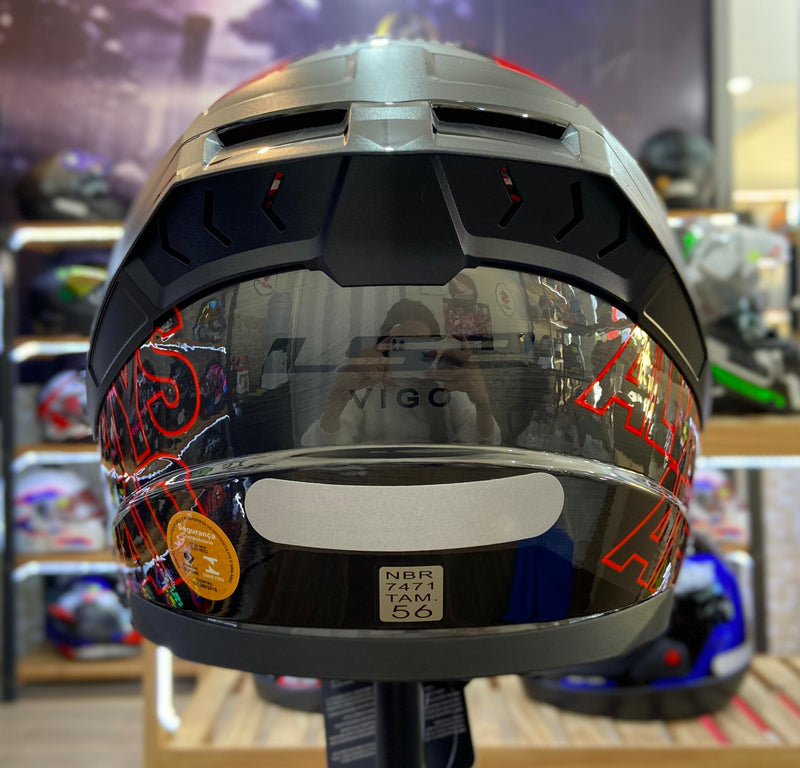 Capacete LS2 VIGO SHIFT JEANS TITANIUM RED