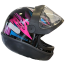 Capacete EBF AUTOMÁTICO STYLE Rosa e Azul