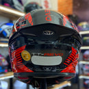 Capacete KYT  TT REVO COBUSTION RED
