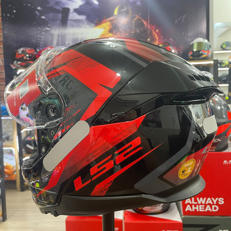 Capacete LS2 FF808 Stream II Fury Black/Red
