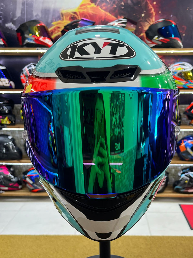 Capacete KYT TT COURSE Leopard Dalla Porta