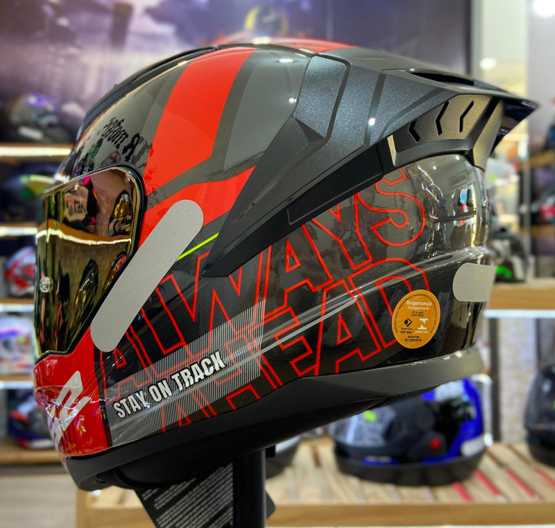 Capacete LS2 VIGO SHIFT JEANS TITANIUM RED