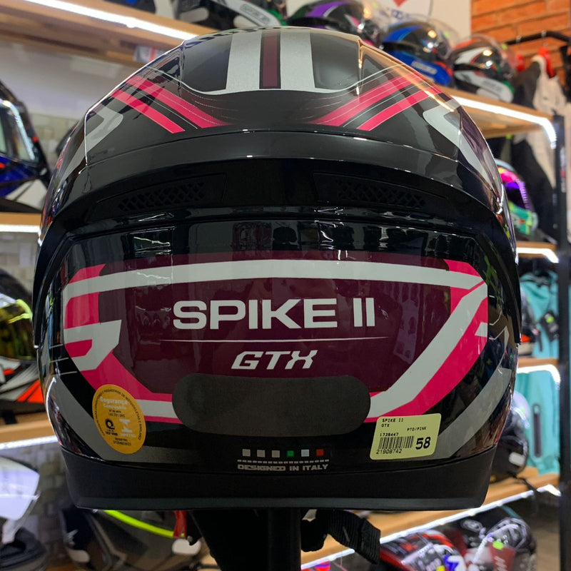 CAPACETE PEELS SPIKE II 1ST PRETO PINK