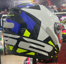 Capacete LS2 FF358 Starwar Azul e amarelo