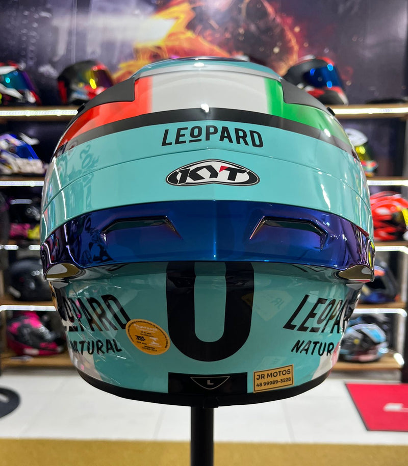 Capacete KYT TT COURSE Leopard Dalla Porta