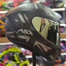 Capacete ASX DRAKEN UK PRETO CINZA FOSCO