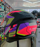 Capacete LS2 FF808 STREAM II ROAD MATTE BLK PINK