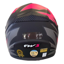 Capacete FW3 GT2 ROSA NEON CINZA