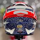 Capacete KYT TT COURSE VINALES BALANCE ORANGE/BLUE