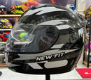 Capacete EBF New Fit Control Branco e Cinza