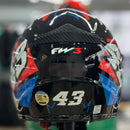 Capacete FW3 GTX 43 Azul e Vermelho