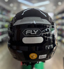 Capacete FLY F-9 HG MATCH PRETO/GRAFITE