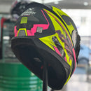 Capacete NORISK RAZOR SPEEDMAX MATTE BLACK YLW/PINK