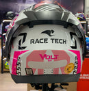 CAPACETE RACE TECH VOLT NINJA WHITE/ PINK