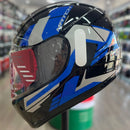 Capacete F-9 HG MATCH PRETO AZUL