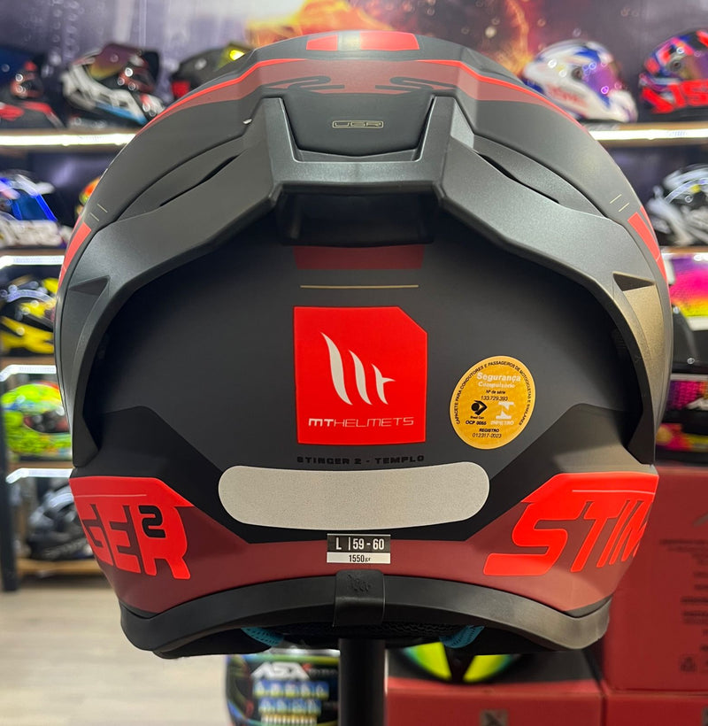 Capacete MT Stinger 2 Templo B5, MATE