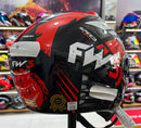 Capacete Aberto FW3 X Open Speed Preto Vermelho
