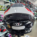 CAPACETE KYT TT COURSE GEAR RED BLACK