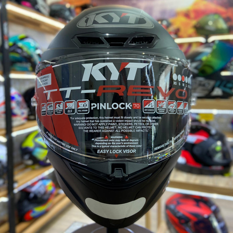 Capacete KYT TT REVO PLAIN MATT BLACK