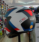 Capacete HJC C10 Tins - Branco/Vermelho/Preto/Azul