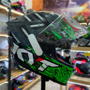 Capacete KYT STRIKER  2V FLAMING ANTH GREEN
