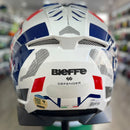 Capacete BIEFFE B-TRAIL DEFENDER BRANCO/VERMELHO
