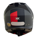 Capacete Texx KAIMAN TRACK VERM. PRETO CINZA FOSCO