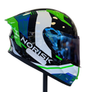 CAPACETE NORISK FLOW RUN BLK/WHT  + BRINDE VISEIRA COLORIDA e AEROFOLIO