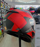 Capacete HJC C10 Tins - Vermelho/Cinza/Preto
