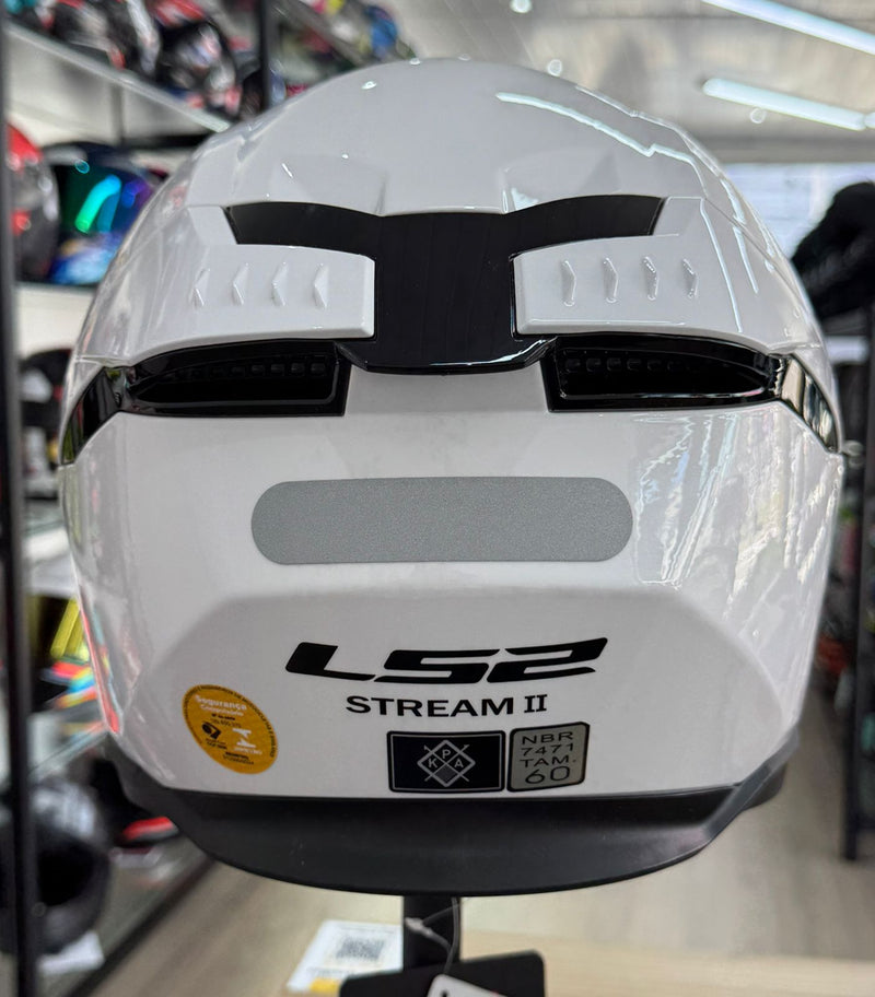 Capacete LS2 FF808 Stream II Monocolor White