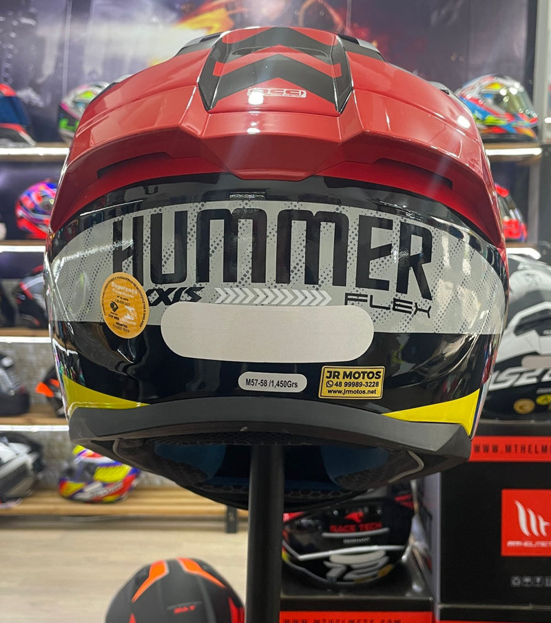 Capacete Axxis HUMMER B FLEX E0 WHITE GLOSS