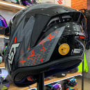 CAPACETE ASX DRAKEN THUNDER PRETO CINZA VERMELHO