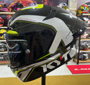 CAPACETE KYT TT COURSE GRAND PRIX BLACK AND YELLOW + VISERIA COLORIDA E AEROFOLIO